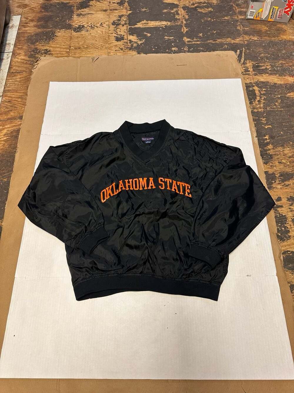 Vintage Fruit of the Loom Oklahoma State Cowboys V-Neck Pullover Windbreaker